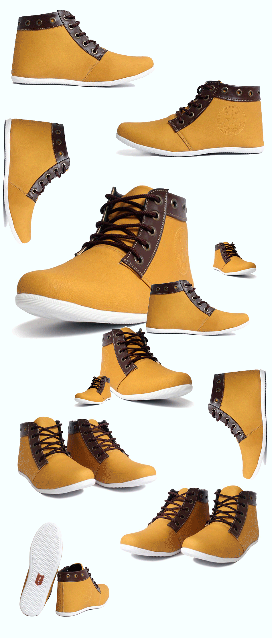 Casual Shoes Golden Yellow MBS-468